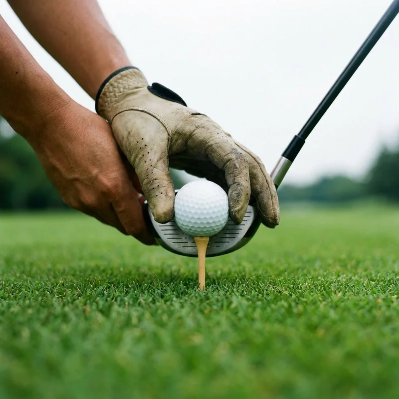 ゴルフボールとクラブ